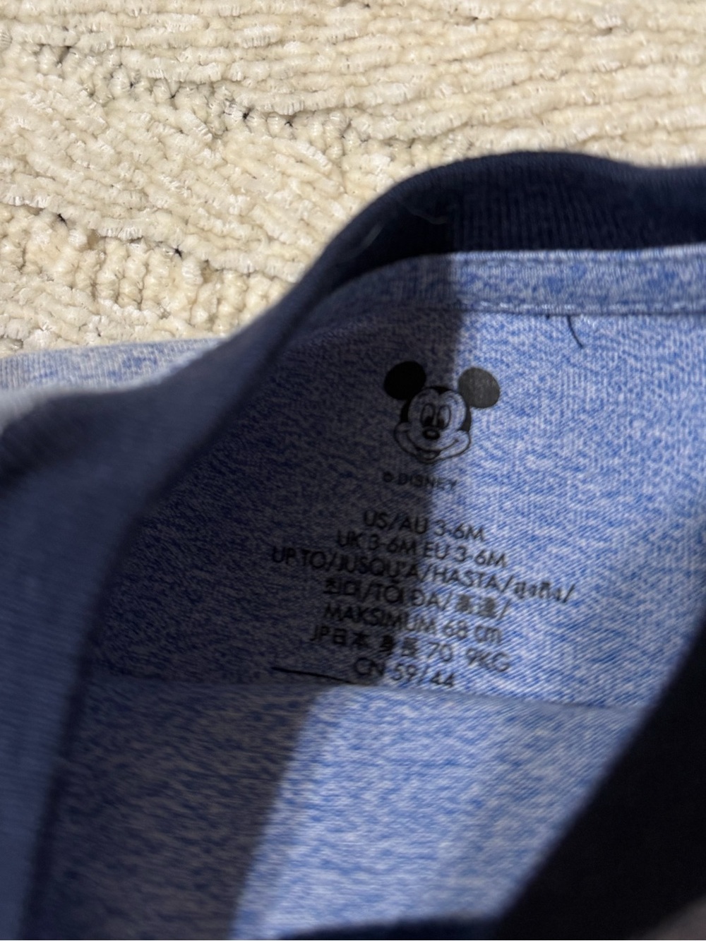 Disney Blue Heather Mickey Mouse Tee - Picture 3 of 3